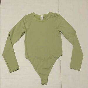 NWOT Women’s No Boundaries Olive Long Sleeve Bodysuit